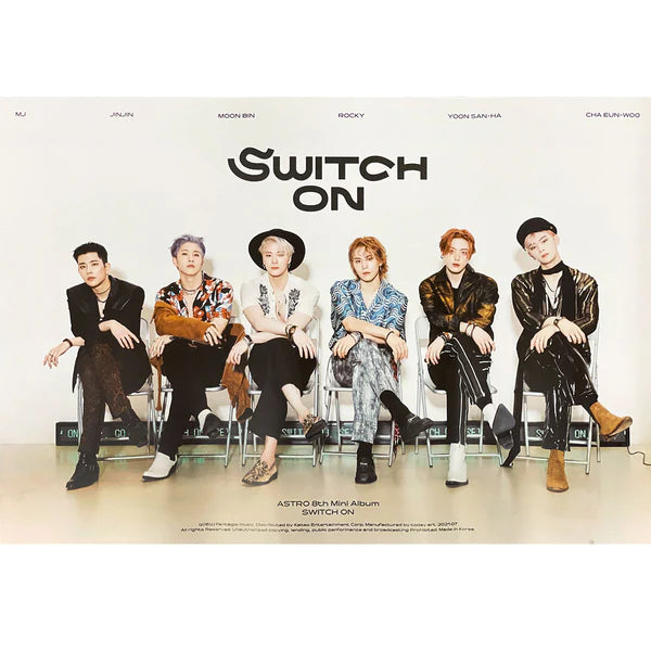 ASTRO - SWITCH ON (ON VER) OFFICIAL POSTER – EVE PINK K-POP