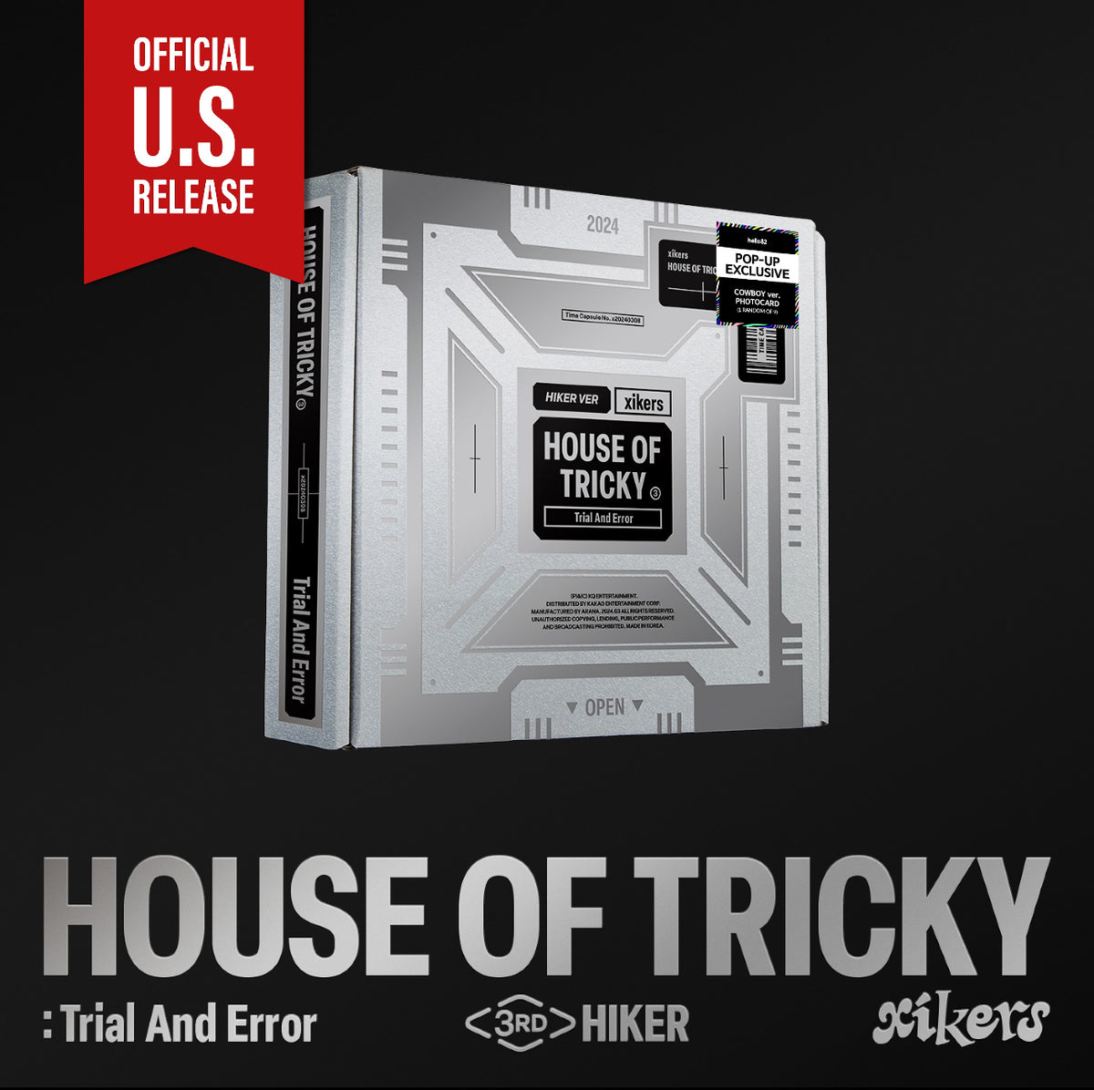 (U.S. VER.) XIKERS (싸이커스) 3RD MINI ALBUM - [HOUSE OF TRICKY : Trial An