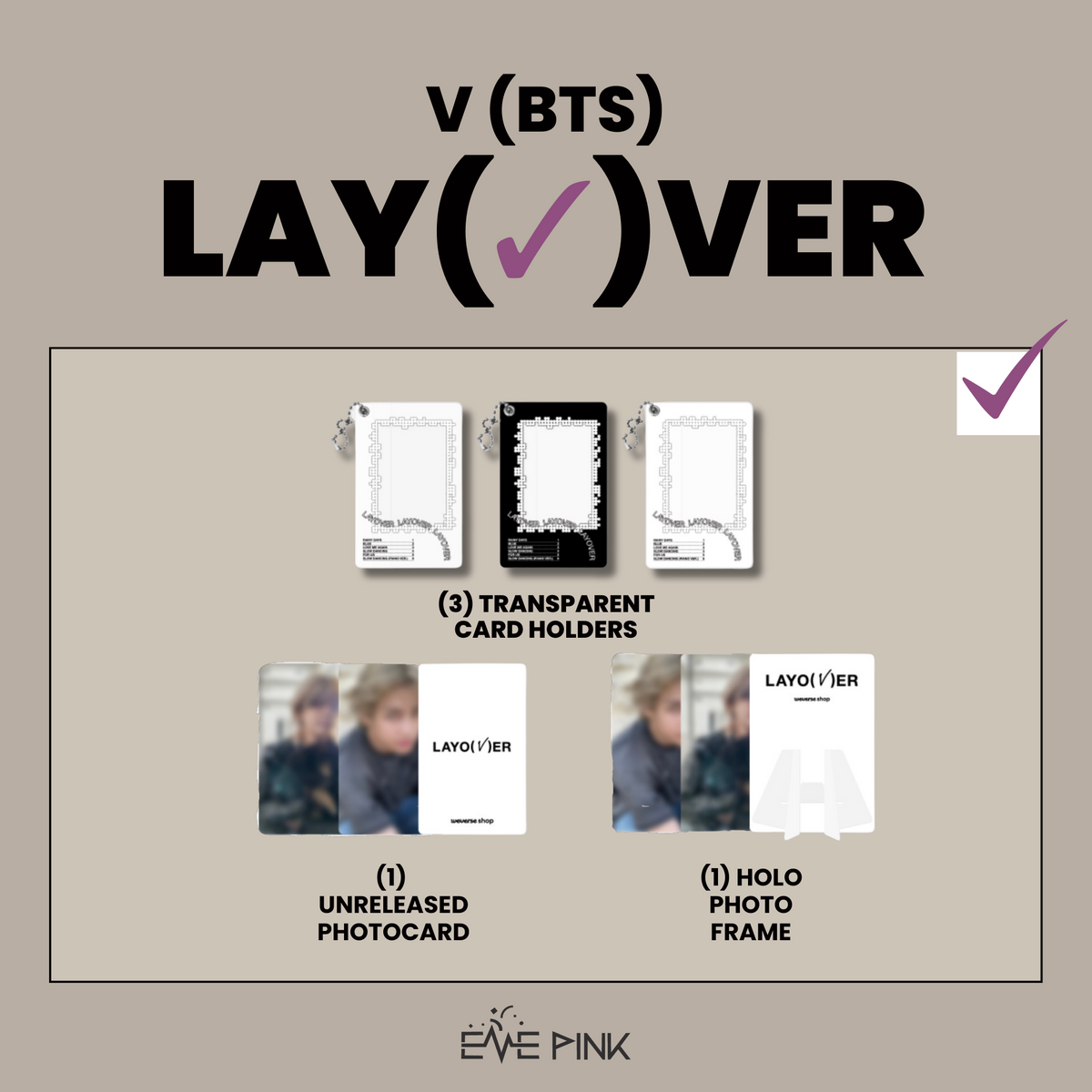 V (BTS) - LAYOVER WeVerse Albums Ver. (1st solo album)