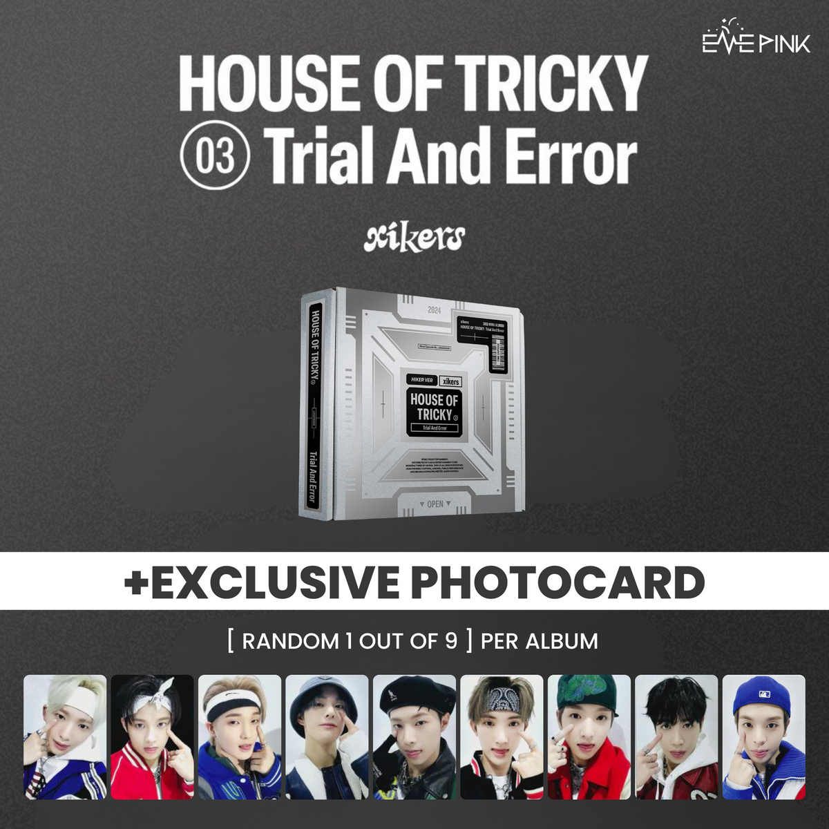 (KOREA VER.) XIKERS (싸이커스) 3RD MINI ALBUM - [HOUSE OF TRICKY : Trial A