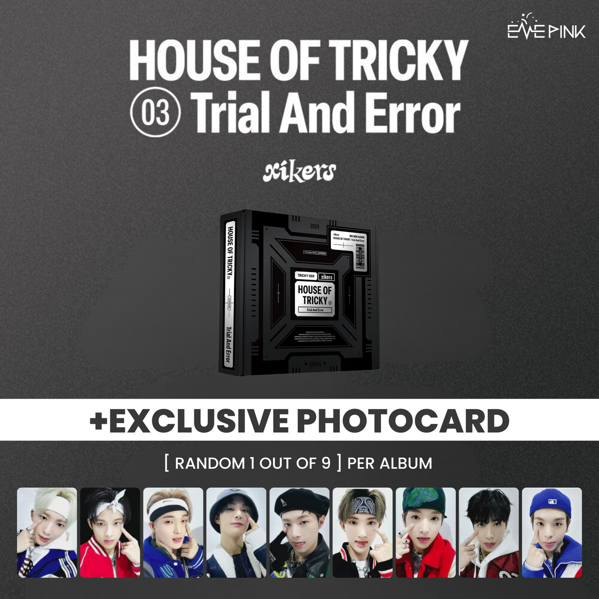 (KOREA VER.) XIKERS (싸이커스) 3RD MINI ALBUM - [HOUSE OF TRICKY : Trial A