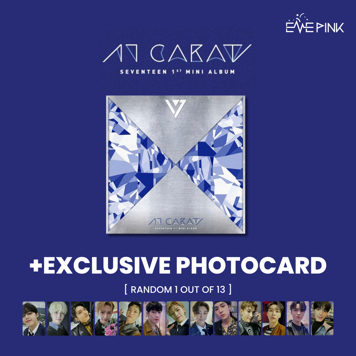 SEVENTEEN (세븐틴) 1ST MINI ALBUM - [17 CARAT] (RE-RELEASE) (+EXCLUSIVE  PHOTOCARD)