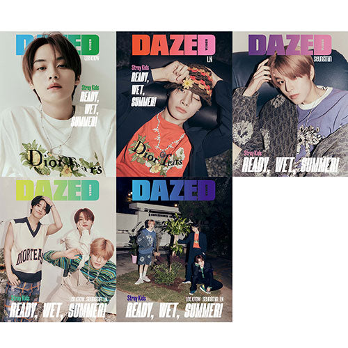 DAZED AND CONFUSED KOREA - JULY 2023 [COVER : LEE KNOW, SEUNGMIN, IN (STRAY KIDS)]