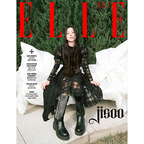 [PRE-ORDER] ELLE KOREA - DECEMBER 2024 [COVER: JISOO (BLACKPINK) + SUPER ELLE BOOK-IN-BOOK (HYUNJIN COVER)]