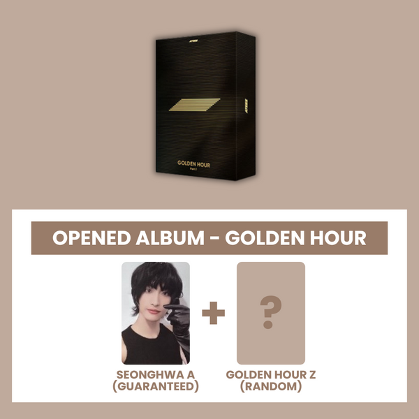 (KOREA VER.) ATEEZ (에이티즈) 10TH MINI ALBUM - [GOLDEN HOUR : PART.1] (GOLDEN HOUR: OPENED ALBUM) (A PHOTOCARD VER.)