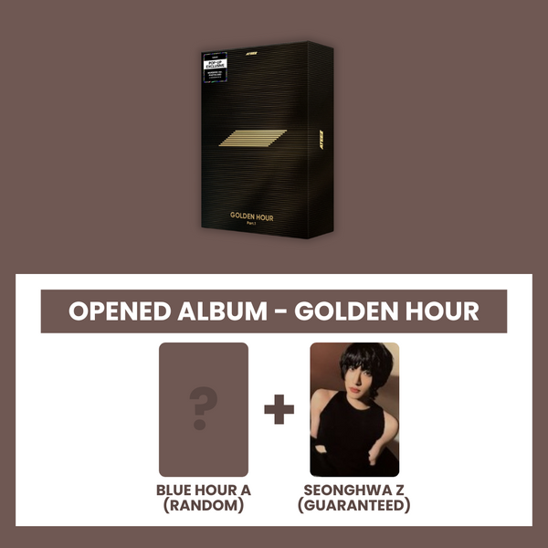 (KOREA VER.) ATEEZ (에이티즈) 10TH MINI ALBUM - [GOLDEN HOUR : PART.1] (GOLDEN HOUR.: OPENED ALBUM) (Z PHOTOCARD VER)