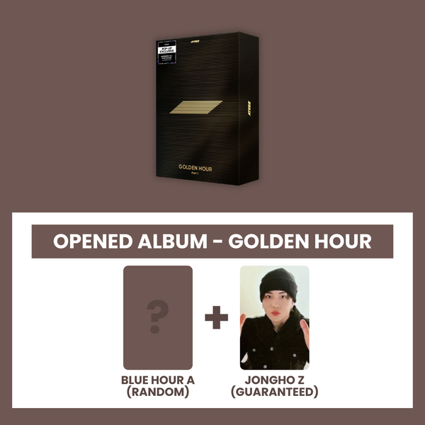 (KOREA VER.) ATEEZ (에이티즈) 10TH MINI ALBUM - [GOLDEN HOUR : PART.1] (GOLDEN HOUR.: OPENED ALBUM) (Z PHOTOCARD VER)