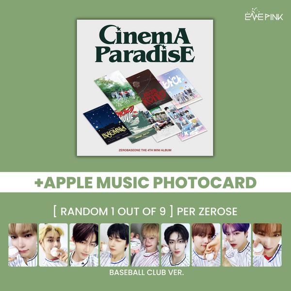 ZEROBASEONE (제로베이스원) 4TH MINI ALBUM - [CINEMA PARADISE] (ZEROSE VER. +EXCLUSIVE PHOTOCARD)