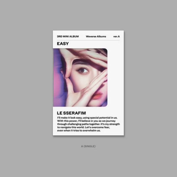 LE SSERAFIM (르세라핌) 3RD MINI ALBUM - [EASY] (WEVERSE ALBUMS VER.)