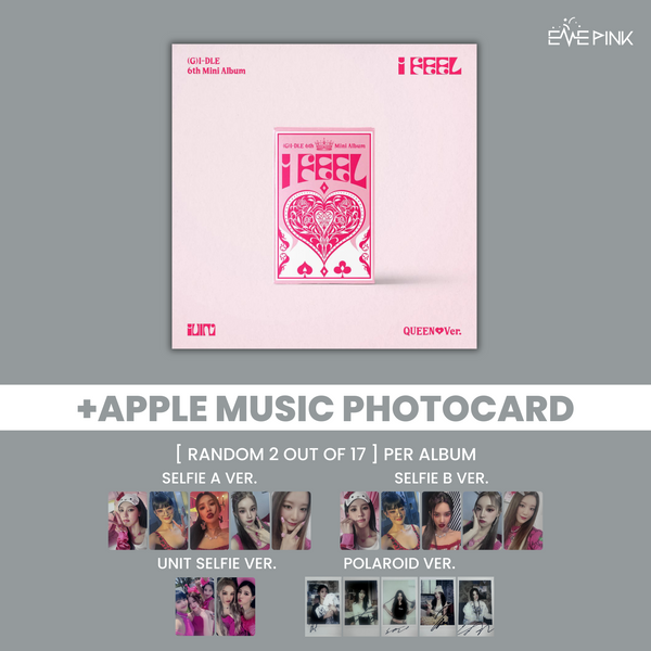 (G)I-DLE ((여자)아이들) 6TH MINI ALBUM - [I FEEL] (+ EXCLUSIVE PHOTOCARD)