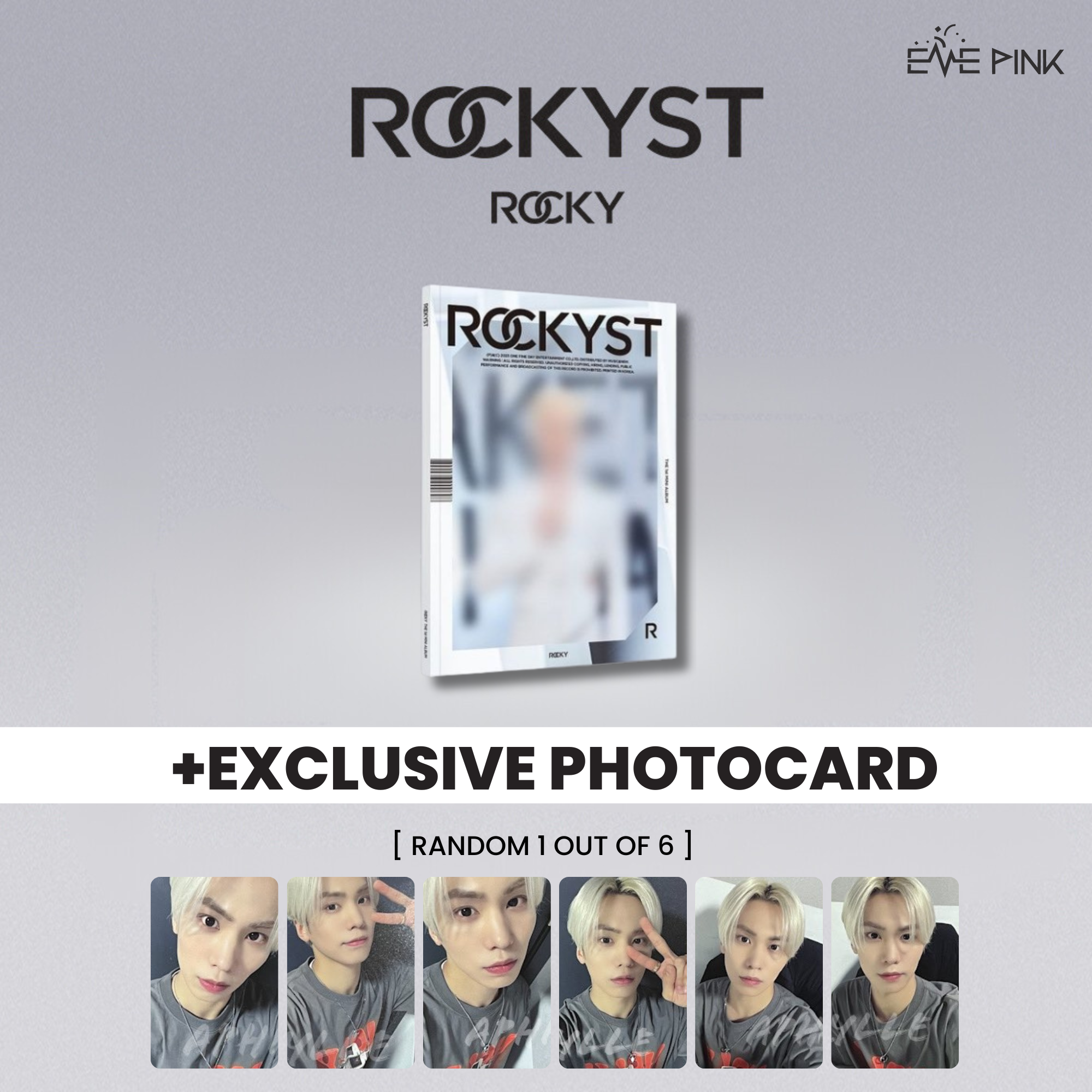 ROCKY (라키) 1ST MINI ALBUM - [ROCKYST] (+EXCLUSIVE PHOTOCARD