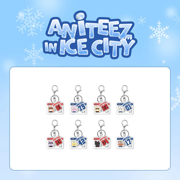 [PRE-ORDER] ANITEEZ IN ICE CITY OFFICIAL MD - [HOCKEY PLAYER CARD ACRYLIC KEYRING]