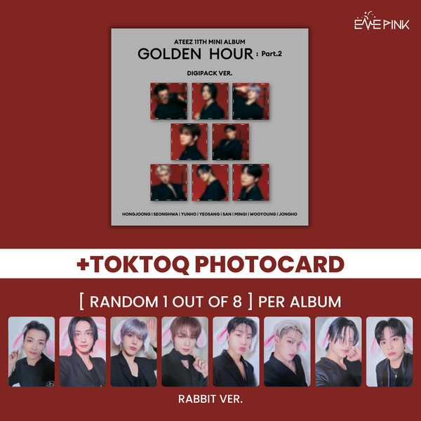 (KOR VER.) ATEEZ (에이티즈) 11TH MINI ALBUM - [GOLDEN HOUR : PART.2] (DIGIPACK VER. +EXCLUSIVE PHOTOCARD)