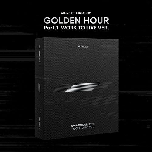 ATEEZ (에이티즈) 10TH MINI ALBUM - [GOLDEN HOUR : PART.1] (WORK TO LIVE VER. +EXCLUSIVE PHOTOCARD)