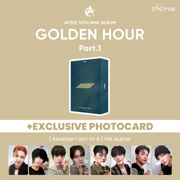 (KOREA VER.) ATEEZ (에이티즈) 10TH MINI ALBUM - [GOLDEN HOUR : PART.1] (+EXCLUSIVE PHOTOCARD)