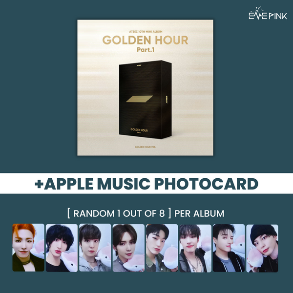 (KOREA VER.) ATEEZ (에이티즈) 10TH MINI ALBUM - [GOLDEN HOUR : PART.1] (+SELFIE PHOTOCARD)