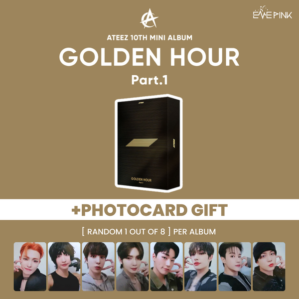 (KOREA VER.) ATEEZ (에이티즈) ALBUM - [GOLDEN HOUR : PART.1] (+PHOTOCARD GIFT)