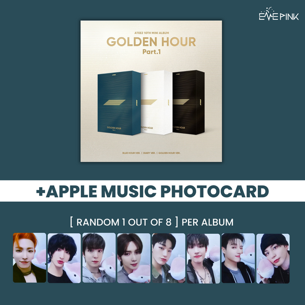 (KOREA VER.) ATEEZ (에이티즈) 10TH MINI ALBUM - [GOLDEN HOUR : PART.1] (+SELFIE PHOTOCARD)