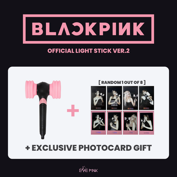 BLACKPINK (블랙핑크) - OFFICIAL LIGHT STICK VER.2 (+ PHOTOCARD)