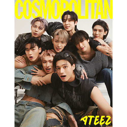 COSMOPOLITAN KOREA - AUGUST 2023 [COVER : ATEEZ] (+1 POSTCARD)