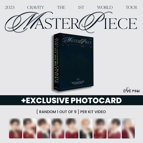 CRAVITY (크래비티) - THE 1ST WORLD TOUR [MASTERPIECE] (KiT VIDEO +EXLUSIVE PHOTOCARD)