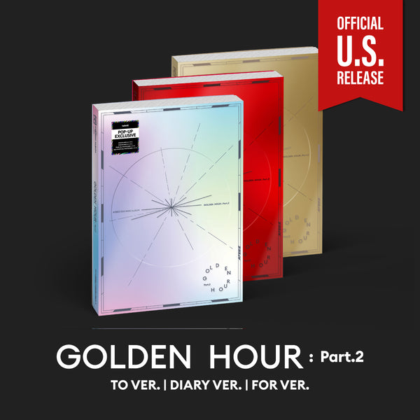 (U.S. VER.) ATEEZ (에이티즈) 11TH MINI ALBUM - [GOLDEN HOUR : PART.2] (PHOTOBOOK VER. + POP-UP EXCLUSIVE PHOTOCARD)