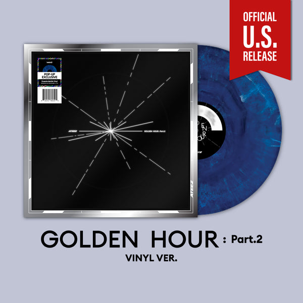 (U.S. VER.) ATEEZ (에이티즈) 11TH MINI ALBUM - [GOLDEN HOUR : PART.2] (VINYL VER. + POP-UP EXCLUSIVE PHOTOCARD)