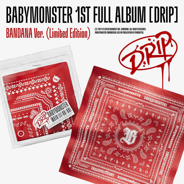 BABYMONSTER (베이비몬스터) 1ST FULL ALBUM - [DRIP] (BANDANA VER/ LIMITED EDITION)