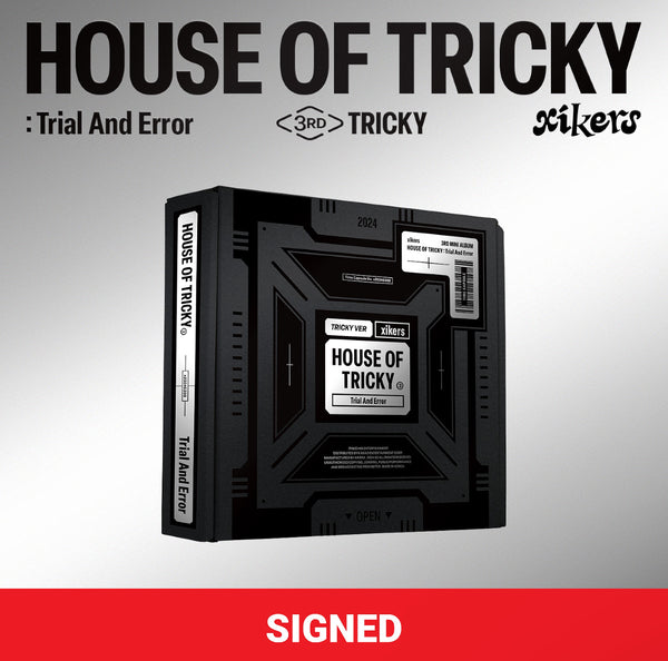 (U.S. VER.) XIKERS (싸이커스) 3RD MINI ALBUM - [HOUSE OF TRICKY : Trial And Error] (SIGNED ALBUM)