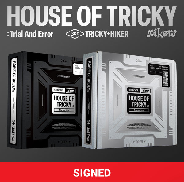 (U.S. VER.) XIKERS (싸이커스) 3RD MINI ALBUM - [HOUSE OF TRICKY : Trial And Error] (SIGNED ALBUM)