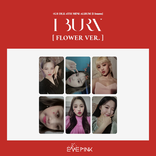 (G)-IDLE (여자아이들) - [I BURN] : OFFICIAL PHOTOCARD (FLOWER VER)