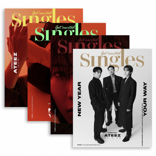 SINGLES (싱글즈) MAGAZINE - JANUARY 2024 [ATEEZ (YEOSANG, SAN, WOOYOUNG)]