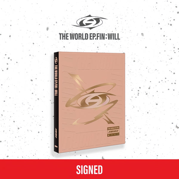 [AUTOGRAPHED CD] (U.S. VER.) ATEEZ ALBUM - [THE WORLD EP.FIN : WILL] (PHOTOBOOK VER.)