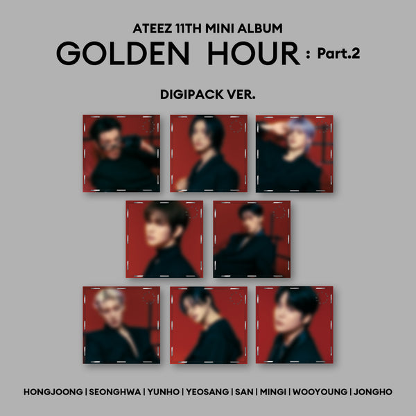 (KOR VER.) ATEEZ (에이티즈) 11TH MINI ALBUM - [GOLDEN HOUR : PART.2] (DIGIPACK VER. +EXCLUSIVE PHOTOCARD)