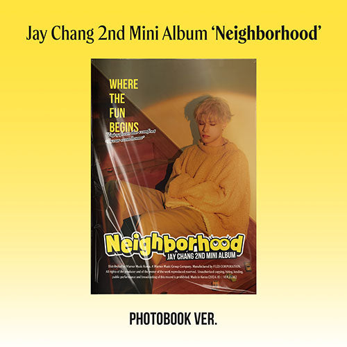 [PRE-ORDER] JAY CHANG (제이창) 2ND MINI ALBUM - [Neighborhood] (Photobook VER.)