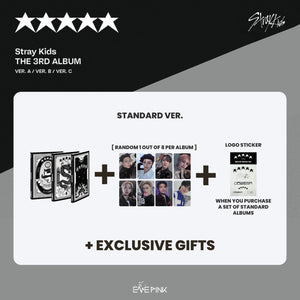 KOREA VER.) STRAY KIDS MINI ALBUM - [Maxident] (Standard Ver. + EXCLU – EVE  PINK K-POP
