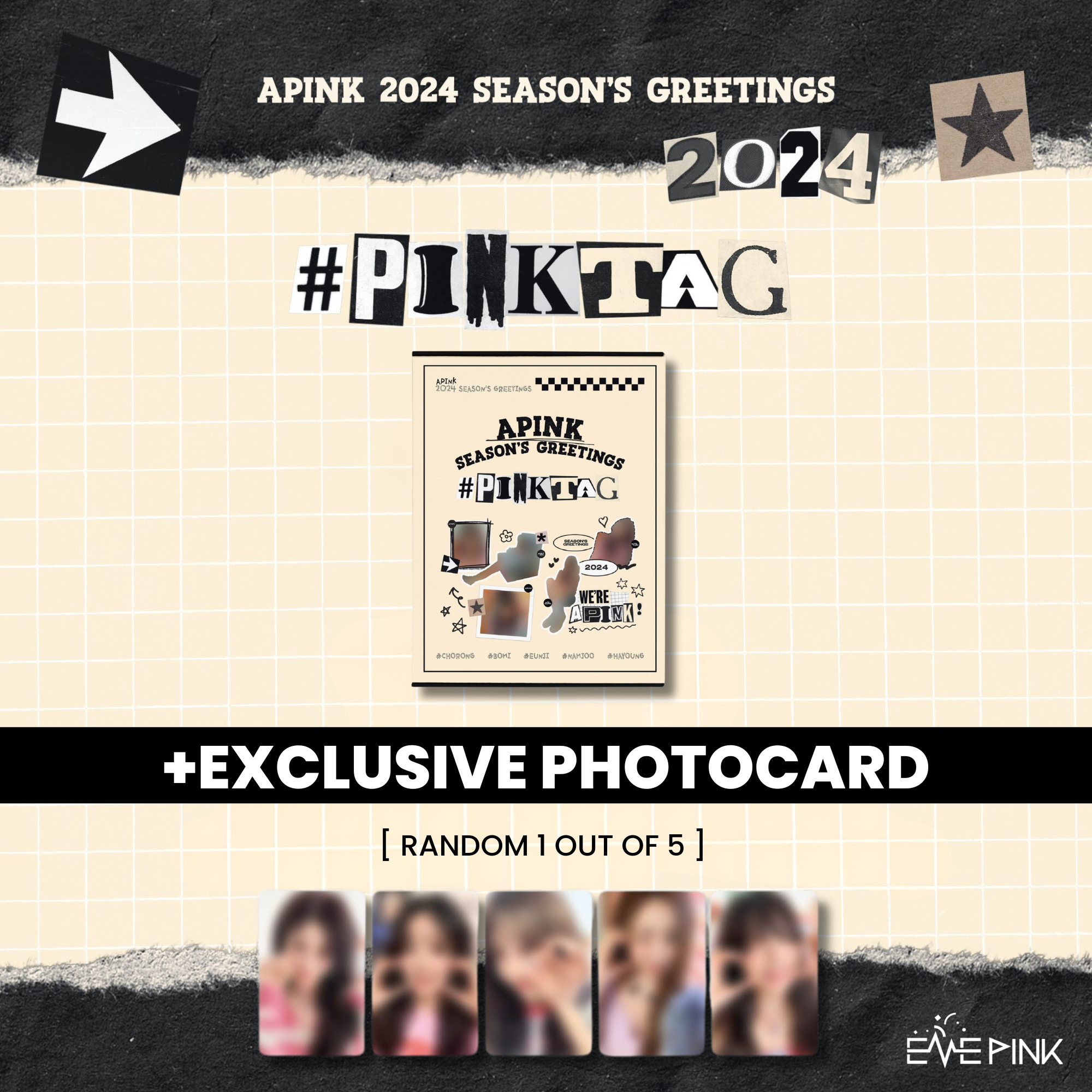 APINK (에이핑크) - 2024 SEASON’S GREETINGS [#PINKTAG] (+EXCLUSIVE PHOTOCARD)