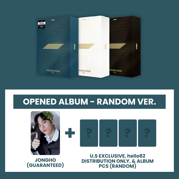 (U.S. VER.) ATEEZ (에이티즈) 10TH MINI ALBUM - [GOLDEN HOUR : PART.1] (BOX SET VER. + POP-UP EXCLUSIVE PHOTOCARD: OPENED ALBUM)