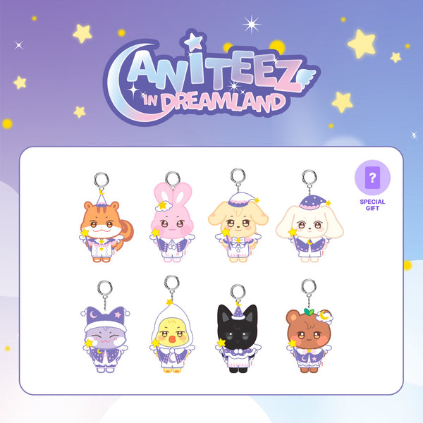 [PRE-ORDER] ATEEZ X ANITEEZ IN DREAMLAND MD - [PLUSH KEYRING (GUARDIAN ANGEL)] (+POB)