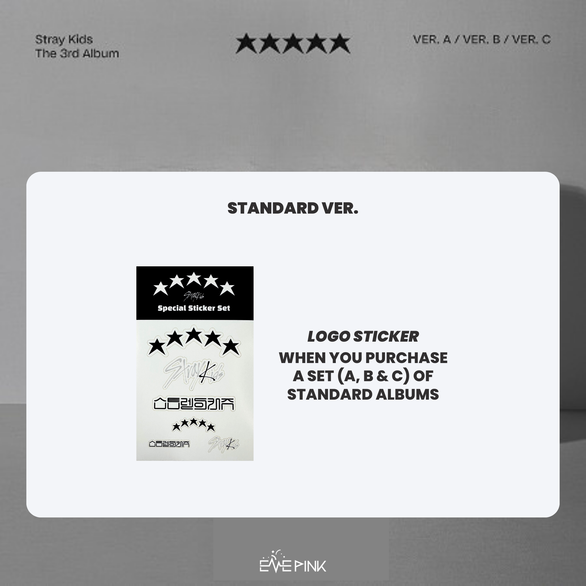  Stray Kids - 5-STAR [LIMITED VER.] 3rd Album+Pre-Order