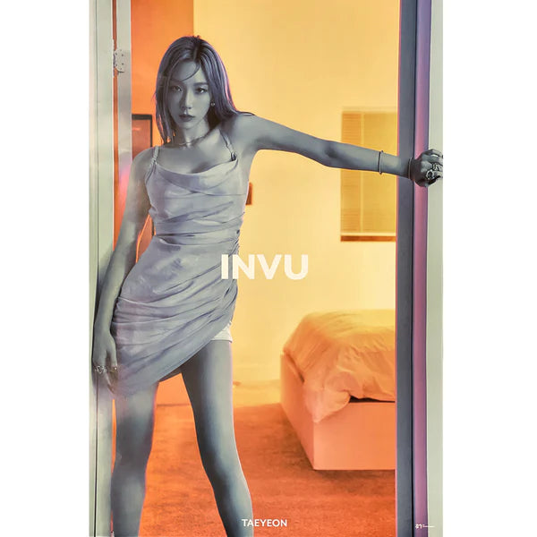 TAEYEON - INVU (BLUE VER) OFFICIAL POSTER