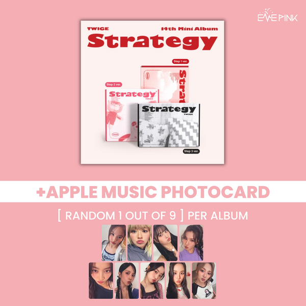 TWICE (트와이스) 14TH MINI ALBUM - [STRATEGY] (+EXCLUSIVE PHOTOCARD)