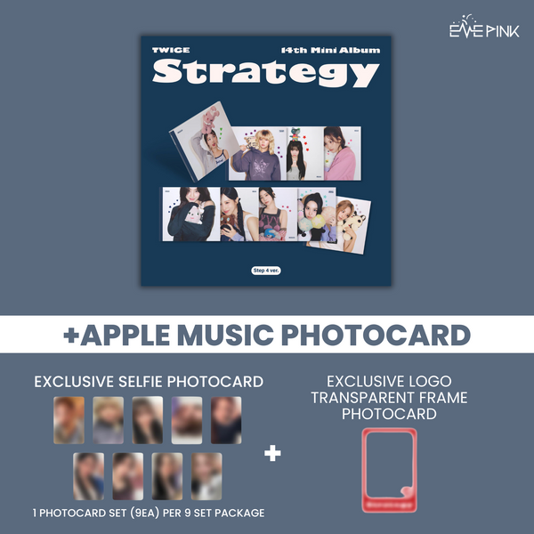 [PRE-ORDER] TWICE (트와이스) 14TH MINI ALBUM - [STRATEGY] (STEP4 VER. +EXCLUSIVE PHOTOCARD)