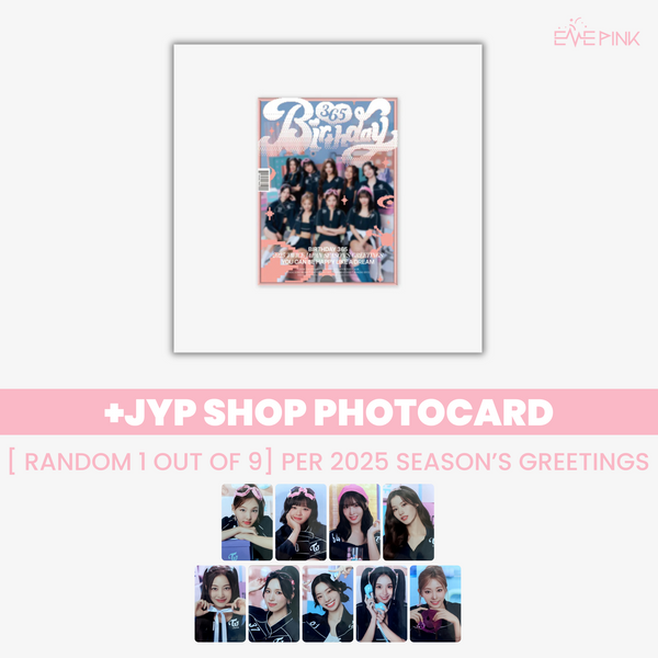 TWICE (트와이스) JAPAN - 2025 SEASON'S GREETINGS [BIRTHDAY365] (+ JYP SHOP PHOTCARD)