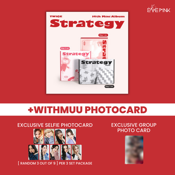 TWICE (트와이스) 14TH MINI ALBUM - [STRATEGY] (+EXCLUSIVE PHOTOCARD)