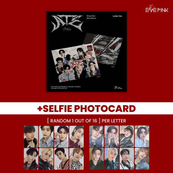 STRAY KIDS (스트레이키즈) ALBUM - [ATE] (LETTER VER.) (+SELFIE PHOTOCARD)