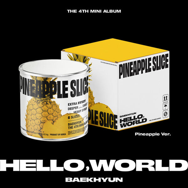 BAEKHYUN (백현) 4TH MINI ALBUM - [HELLO, WORLD] (PINEAPPLE VER.)