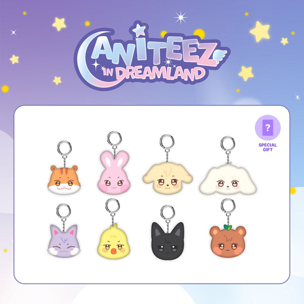 [PRE-ORDER] ATEEZ X ANITEEZ IN DREAMLAND MD - [MINI FACE KEYRING] (+POB)