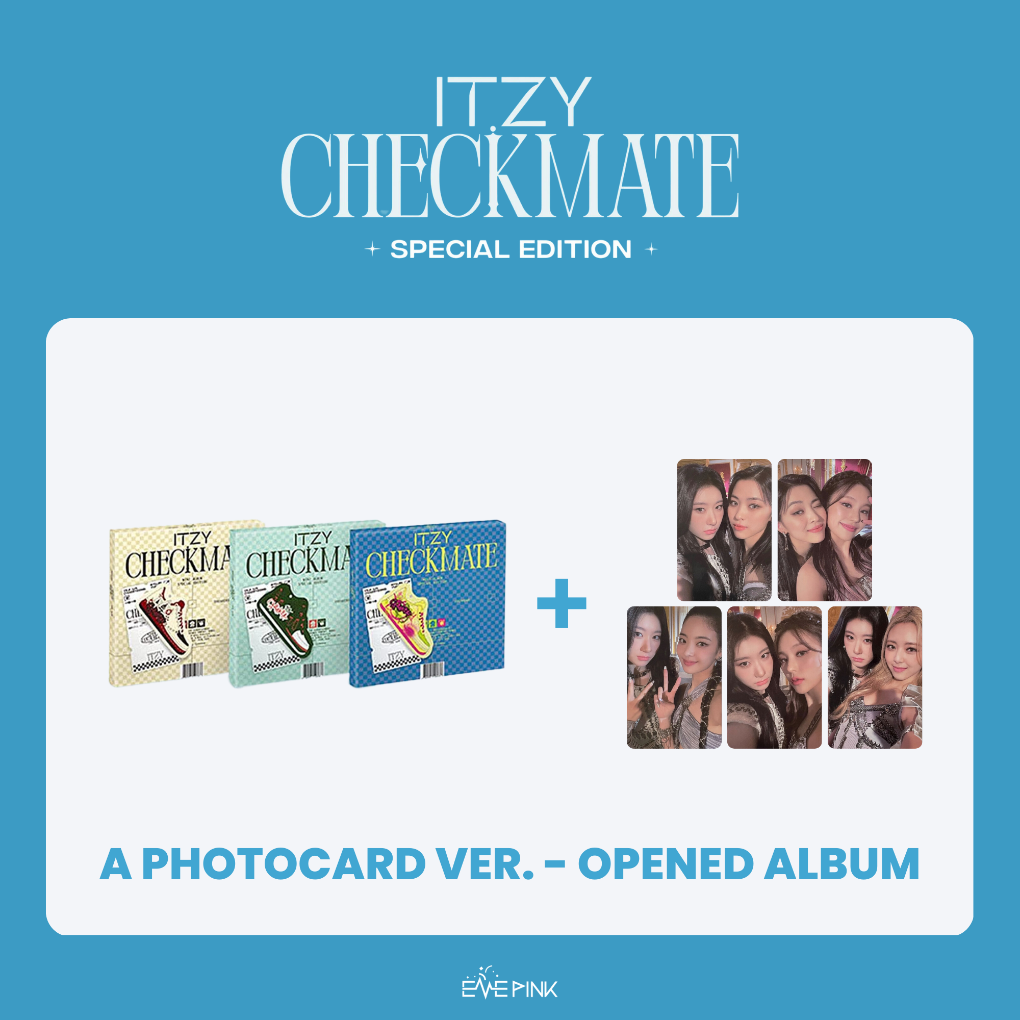  ITZY - CHECKMATE STANDARD EDITION Album+Pre-Order Benefit (5  versions SET)