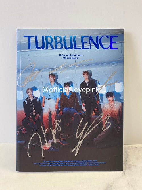 [AUTOGRAPHED CD] N.Flying ( 엔플라잉) 1ST REPACK ALBUM - [TURBULENCE] (ONLINE  ONLY)